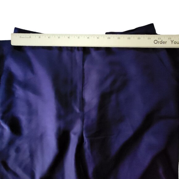 Eileen Fisher Womens Silk Wool Blend Pants M Purple Workwear Lightweight - Picture 16 of 16